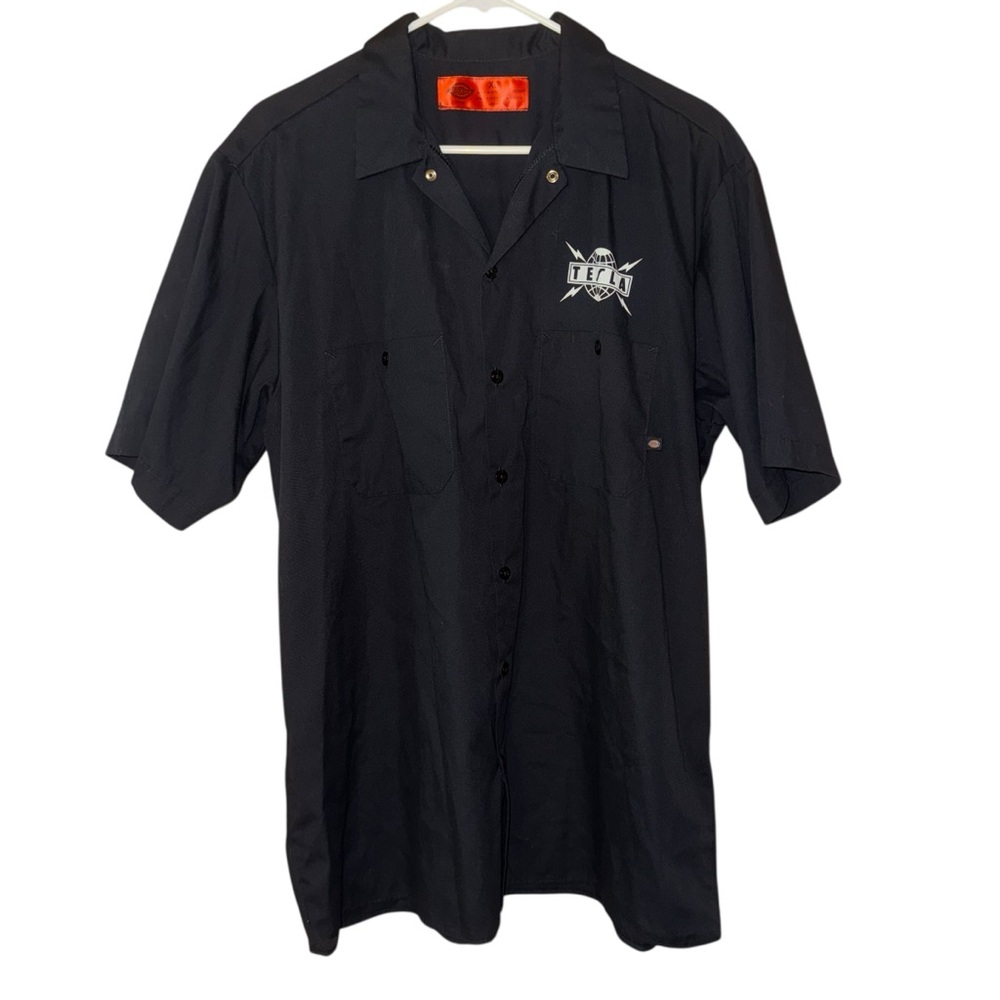 Workwear Y2K Vintage Dickies Tesla Mechanic Shop  Collar Shirt XL double graphic